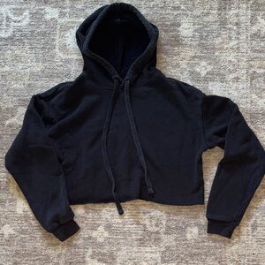 Bella Canvas Black Crop Hoodie